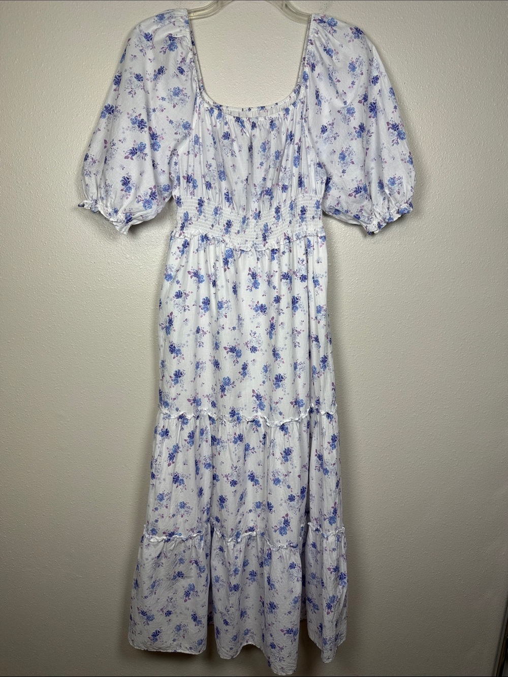 LoveShackFancy x Target Gemma Maxi Dress S Floral Puff Sleeve Smocked Garden - Picture 4 of 16